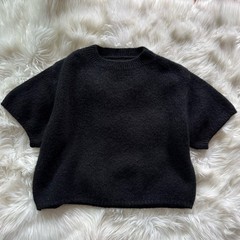 VINTAGE Made in Italy Boxy Oversized Fit Kid Mohair Blend Sweater Old Money L