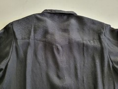 Oscar De La Renta Lightweight Black Polyester Blouse – Women’s 38/18W – Vintage