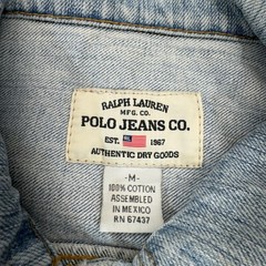 Vintage Polo Ralph Lauren Trucker Jacket Womens Medium Blue Type III Faded Denim