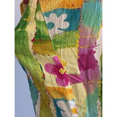 VTG Jams World Floral Dress XL Tropical Shift Relaxed Boho Casual Beach Resort