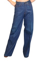 NOS 5-27 Vtg 70s Union Gap USA Denim Jeans Embroidered Bell Bottom
