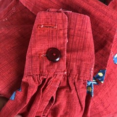 Vintage Home Sewn Ladies Button Down Pointy Collared Shirt