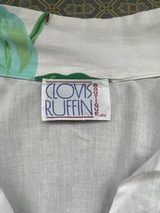 Vintage Clovis Ruffin Boutique Blouse XL Floral Cotton