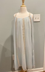 VTG LISETTE Design by Al Sterling Sheer 2 Layer Blue Nightgown L Romantic RARE