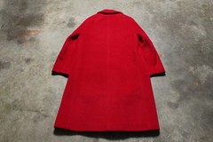 Vintage 60’s USA Union-Made Ruby Red Shagmoor Wool Coat – M / L
