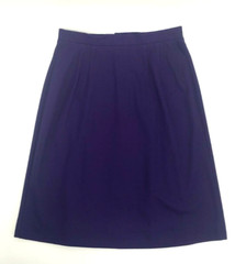 JCPenney Fashions Womens Size 16 Vintage Purple Brass Button Front Pleated Skirt