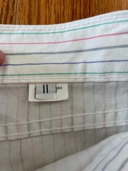 Vintage 1980s Levis Deadstock Juniors Candy Stripe tapered Pants Sz 11, White