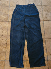 AMAZING WOMEN VINTAGE HIGH WAIST STOCKTON OF DALLAS DENIM SIDE WAIST JEANS 28 W