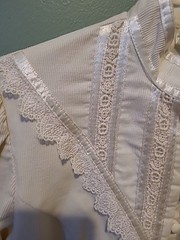 Vintage Gunne Sax Jessica’s Gunnies Courduroy Blouse 1970s Ivory XS Button Up