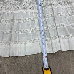 Antique Edwardian Lace Dress Broderie Anglaise & Irish Crochet Bridal Wedding