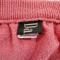 Vintage 70s Dalton Terry Cloth Pink Midi A-Line Elastic Waist Skirt Size 12