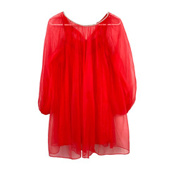 Vintage Van Raalte 70s Pink Bling Babydoll Two-Piece Robe Nightgown Sheer Small