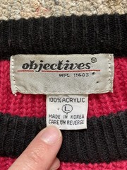 Vtg 80s 90s Streetwear Womens L Color Block Chunky Knit Sweater Glam Barbie Pink