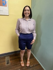 Vintage 70s Jantzen Navy Polished Cotton High Waist Size Metal Zip Shorts Size M