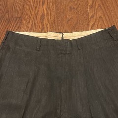 Vintage 32×28 1940s 1950s Hollywood Waist Pleated Pants Cuffed Drop Loop