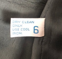 vtg 70s A.O. WHITE Navy Blue 2-Button Blazer Sz 6 Lined Contrast Sleeve Lining