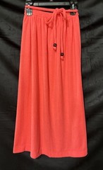 De Weese Design Vintage Terry Cloth Skirt Dress Coverup – Coral Hot Pink Large