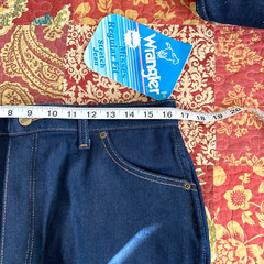 Vintage Wrangler misses regular fit stretch denim jeans MR920NA blue size 18 Ave