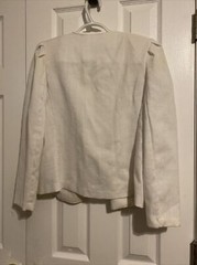 Womens White Suit Jacket by Marcia Lyons size M Vintage
