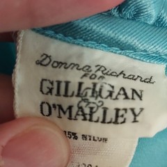 Vintage Donna Richard Gilligan O’Malley Blue Velour Lace Nightgown M Coquette