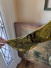 Vintage Tianello Large Flowing Blouse Asian Floral Made In USA Wearable Art