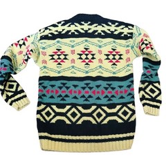 Vintage Cambridge Aztec Knit Sweater SZ M Dry Good Pullover Tribal Southwestern