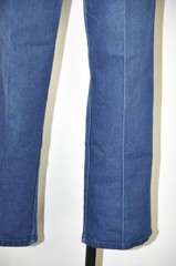 80s Gitano Dark Blue Indigo Cotton High Waist Straight Denim Pants Jeans Women M