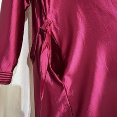 Vtg 1960’s Fuchsia Pink DiCarlo California Hollywood Glam Lingerie Robe 56″ Long