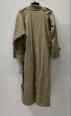 Vintage 90s Burberrys Women’s Tan Double Breasted Trench Coat Wool Liner