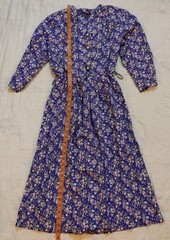 Vintage 80s Secretary Dress Midi Blouson Shoulder Pads Purple M Rockabilly Breli