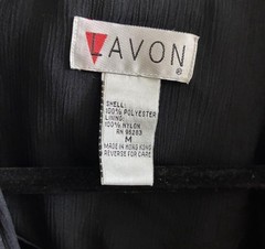 Lavon 1990s Blue Beige Black Pattern Jacket Medium Polyester Nylon