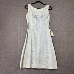 VTG Laces by M. Silverman Mint Green Lace Bow Cocktail Dress NWT Size 13 50s 60s