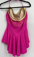 Vintage Rose Marie Reid Skirted Swimsuit Size 16 One Piece Hot Pink USA Made