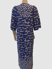 Vtg 70s SHAWDOWLINE Maxi Dress Caftan Moomoo Cottagecore Sz S/M RARE, NOS w/Tags