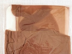 Vtg Garter Stockings Size 9-11 Long Cuban Heel Back Seamed Fully Fashioned Nylon