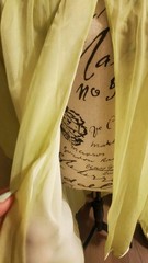 Vintage Gossard Artemis Lime Green Nightgown Button Neck Puff Sleeves Medium 60s