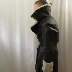 VINTAGE RARE 70s Faux Fur Women’s Coat MOD New Wave PUNK SOVIET NOIR GOTH OOAK