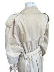 Vintage 80s Women’s Burberrys Trench Coat Nova Check Pockets Belt Coat M