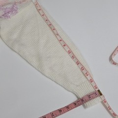 VTG 1980s Sheseido Pastel Sweater M White Blue Pink Lurex Chenille Pearls Fairy
