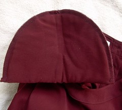 VINTAGE 90s WORTHINGTON SHORT-SLEEVED SECRETARY BLOUSE~DEEP RED~SZ M~NEVER WORN