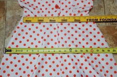 Vintage 70’s 100 Parkhouse Dallas Polka Dot Swing Dress XXS Rockabilly Mod MCM