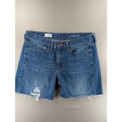 Gap 1969 Sexy Boyfriend Womens 28/6R Denim Cut-Off Shorts Medium Wash