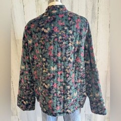 Vintage Floral Quilted Jacket Cozy Fall Winter Essential 70s Young Stuff boho