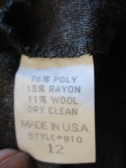 Priscilla Presley USA Pencil Skirt 12 midi charcoal gray wool blend Cali