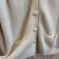 Vintage Karen Scott Chunky Knit Oversized Cardigan Sweater Size M