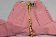 Vintage Pants Cheryl Tiegs Sz W32 L32 80s Cotton Candy Pink Cotton Made USA NWT