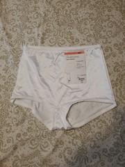 Vintage JCP UNDERSCORE Womens XXXL White Nylon Light Control Everyday Briefs