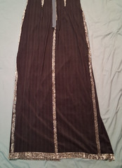 90’s Vtg Metallic Velvet Burnout Dress Gown Maxi Fairy Boho Bride Goth Y2K