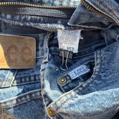Vintage 70s Lee Riders Light Wash Denim Jeans Union Made Talon Zip Sz 10 Medium
