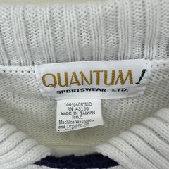 vtg 80s Quantum Acrylic Golf Sweater Size M/L